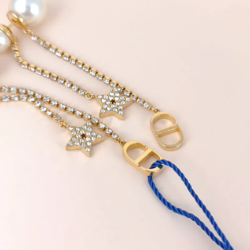 DIOR Earrings Pearl Earrings Gold One Size — cover view 7 of 7