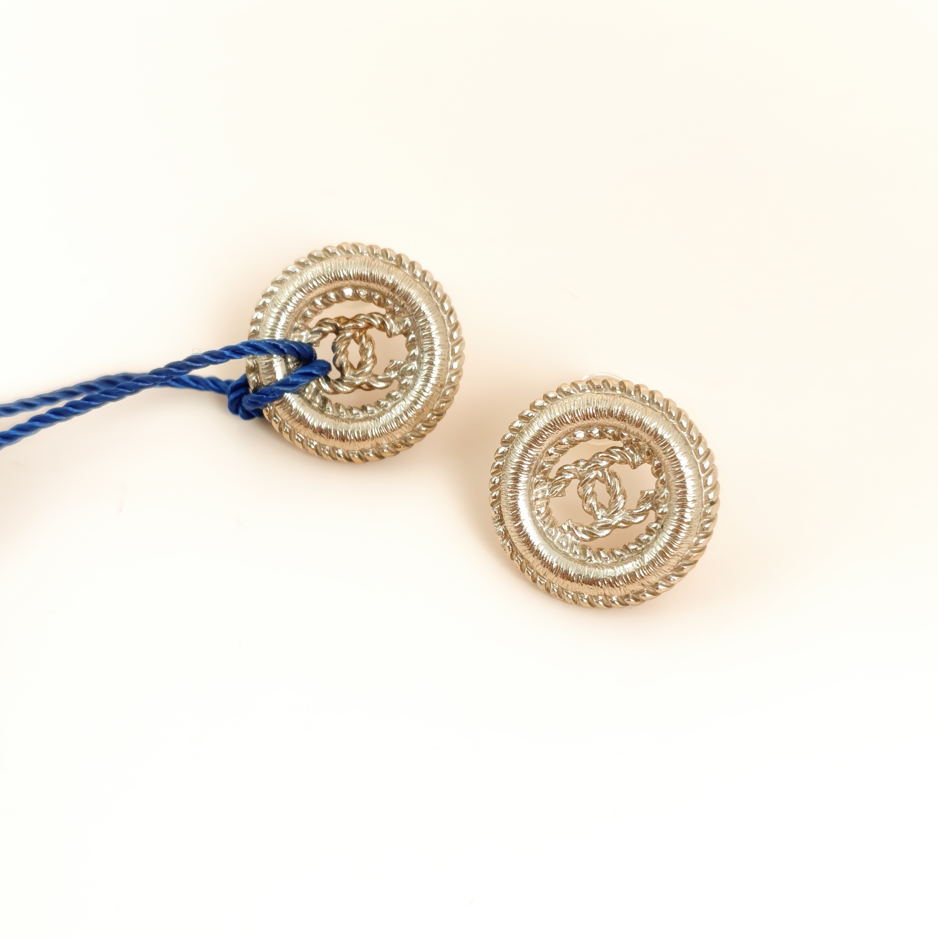 Chanel Earrings c Earrings Gold One Size