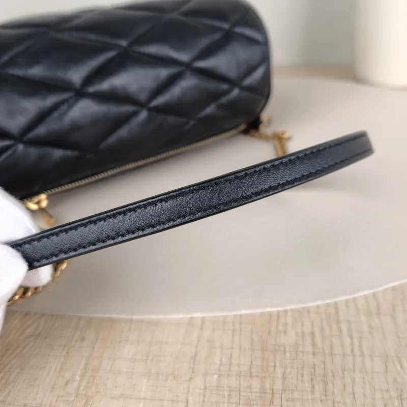 SAINT LAURENT Shoulder Bag Sade Black SL ambskinmini20 × 10 × 10 cm — detail view 4 of 11