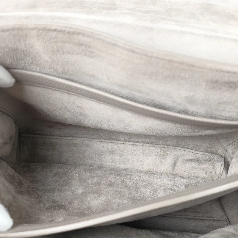 CELINE Shoulder Bag Soft 16Shoulder Bag Grey Calfskin Medium 32 × 15 × 24 cm — detail view 6 of 11