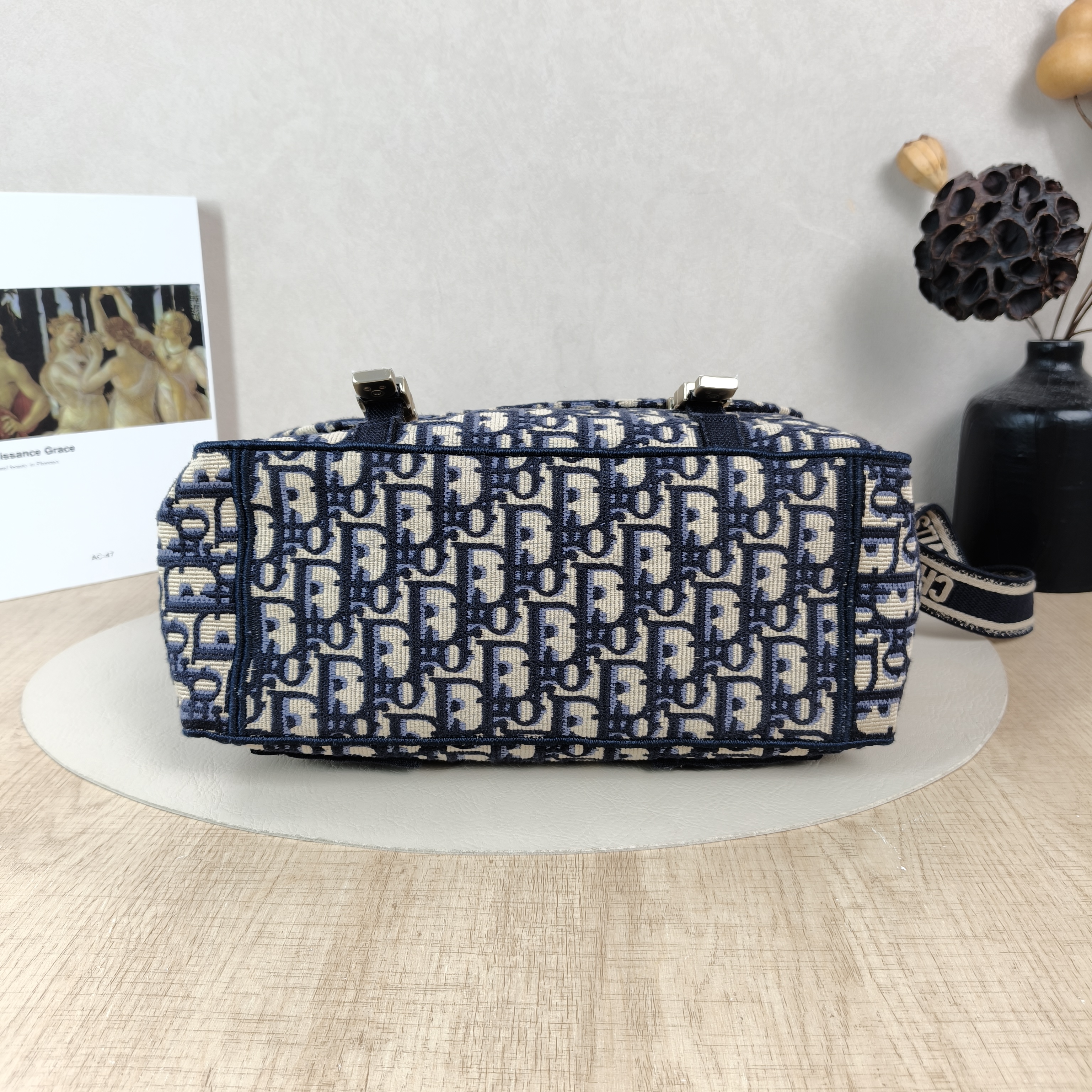 DIOR Crossbody Bag camp Messenger Bag Blue Canvas Medium29 × 12 × 22 cm — cover view 5 of 5