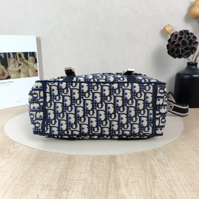 DIOR Crossbody Bag camp Messenger Bag Blue Canvas Medium29 × 12 × 22 cm — cover view 5 of 5
