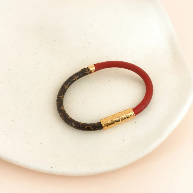 Louis Vuitton Bangle Bangle Colorblock PVC · Calfskin One Size 16.5cm — cover view 3 of 6