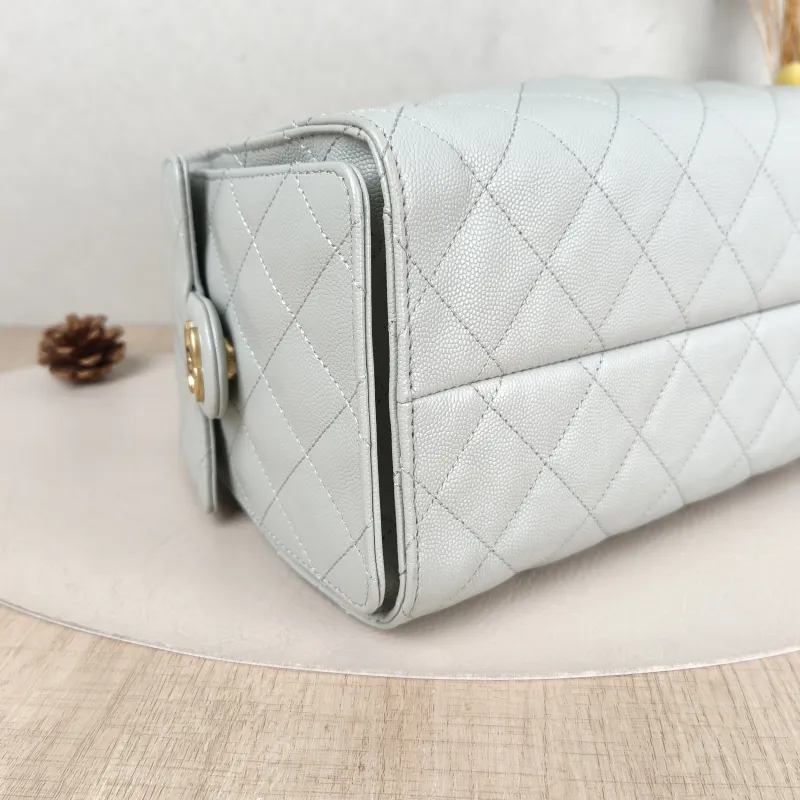 Chanel Shoulder Bag 25Bag Green Grained Calfskin Small 26 × 14 × 30 cm — detail view 6 of 12