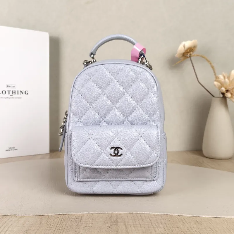 Chanel Backpack mini Backpack Collection Grained Calfskin One Size13 × 9 × 18 cm