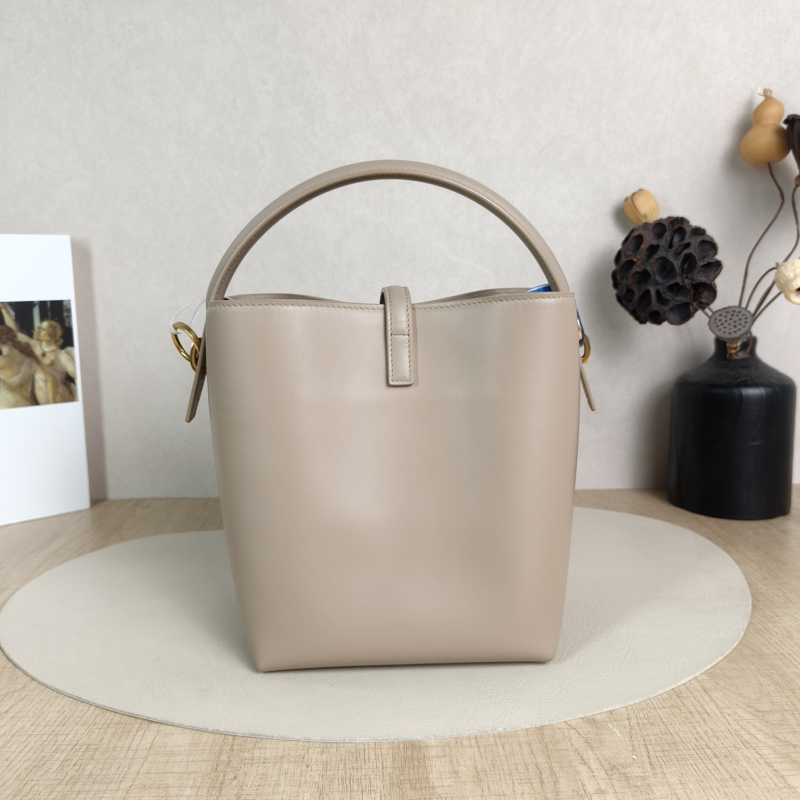 SAINT LAURENT Shoulder Bag LE 37 Brown Calfskin Small17 × 13 × 20 cm — cover view 3 of 5