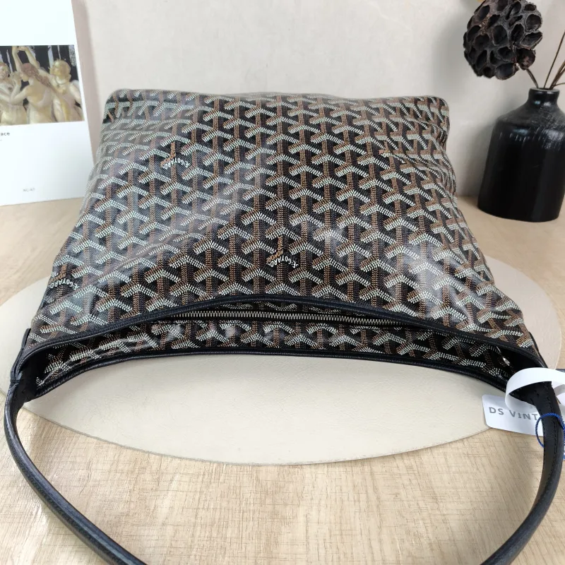 GOYARD Shoulder Bag Boheme Hobo​ Black ine Canvas Small 43 × 14 × 27 cm — detail view 12 of 12