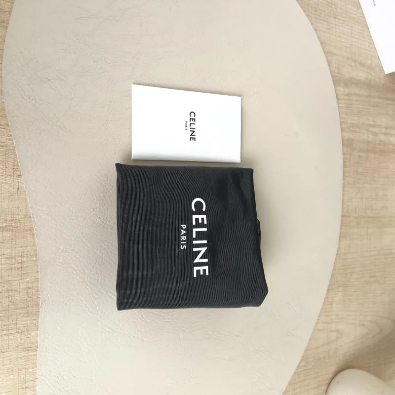 CELINE Crossbody Bag teen lola Crossbody Bag Blue Calfskin One Size 20 × 5 × 11.5 cm — detail view 9 of 10