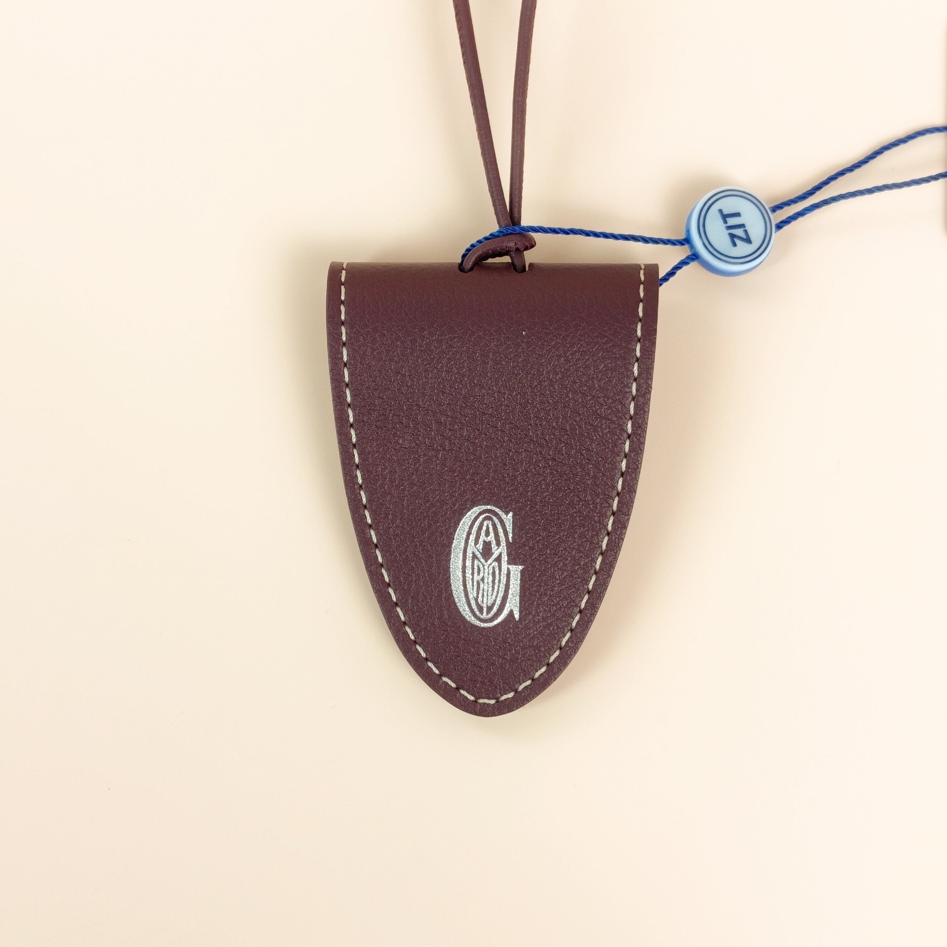 GOYARD Charm Charm Burgundy Calfskin One Size