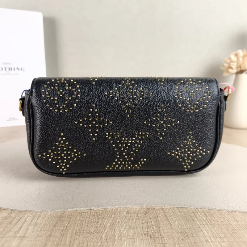 Louis Vuitton Crossbody Bag IVY Black Monogram Empreinte Embossed Calfskin Small 23.5 × 4.3 × 12 cm — cover view 3 of 5