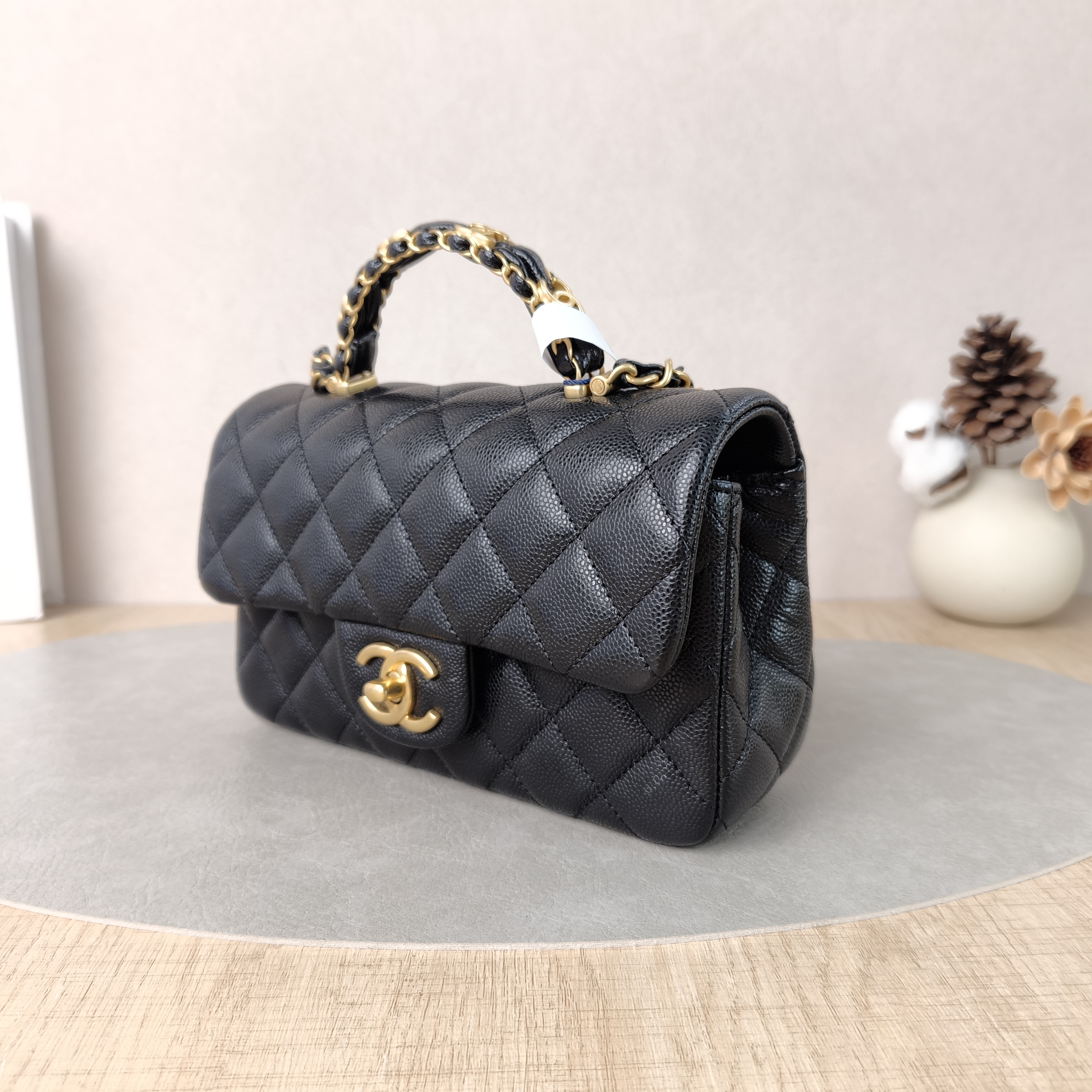 Chanel Crossbody Bag mini Black Calfskin One Size20 × 6 × 12 cm — cover view 5 of 6