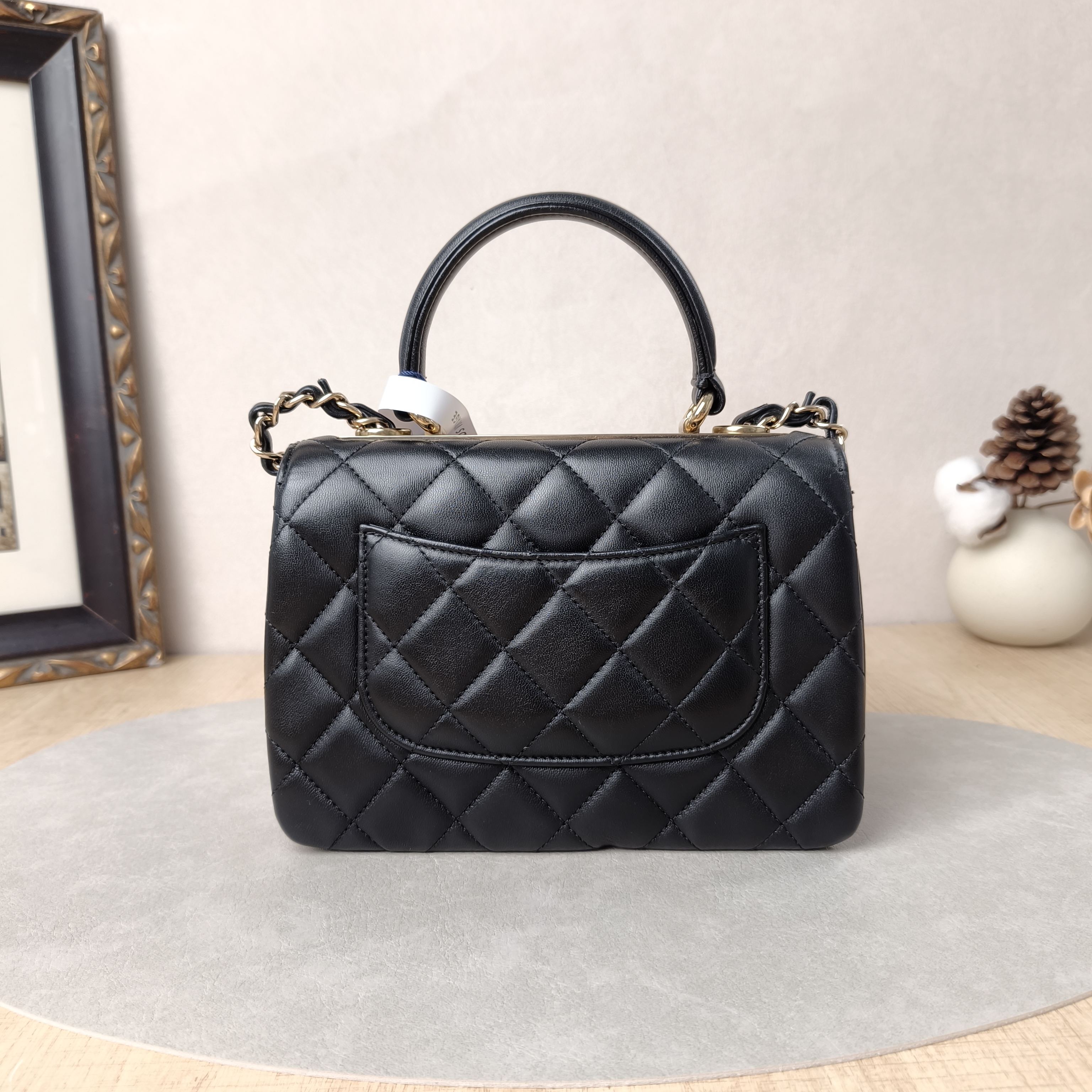 Chanel Top Handle Bag Trendy CC Black Lambskinmini19.5 × 8 × 14.5 cm — cover view 4 of 5