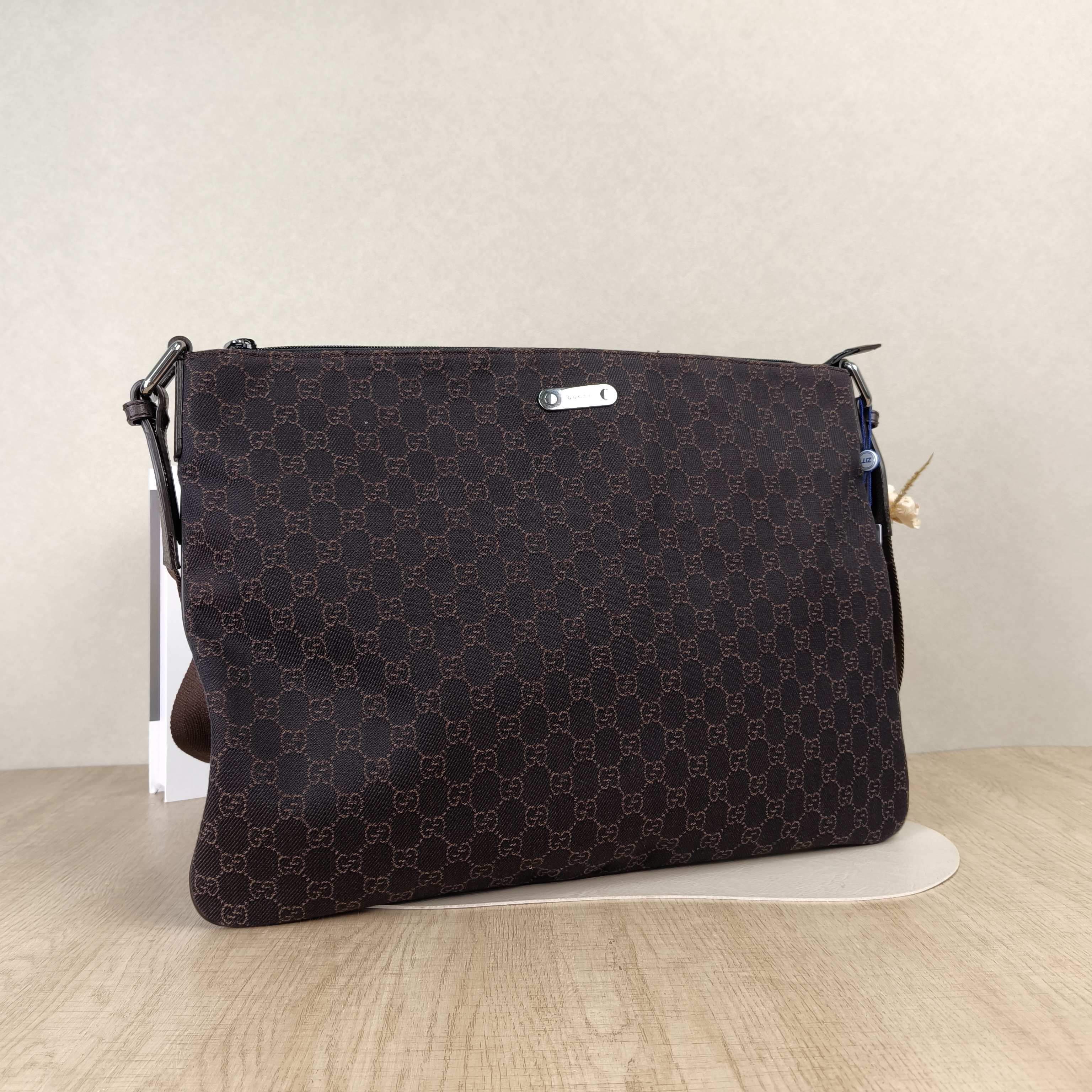 GUCCI Crossbody Bag Crossbody Bag Brown Canvas One Size47*34 — cover view 2 of 4