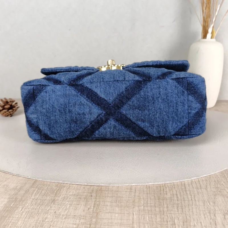 Chanel Crossbody Bag 19Bag Blue Small 26 × 9 × 16 cm — cover view 6 of 6