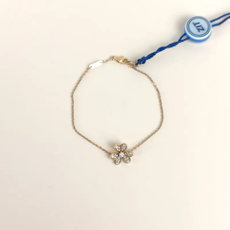 Van Cleef & Arpels Bracelet Frivole Collection Pavé Diamond Bracelet Rose Gold Diamond18KR ose Goldmini1.1 × 1 × 17.5 cm
