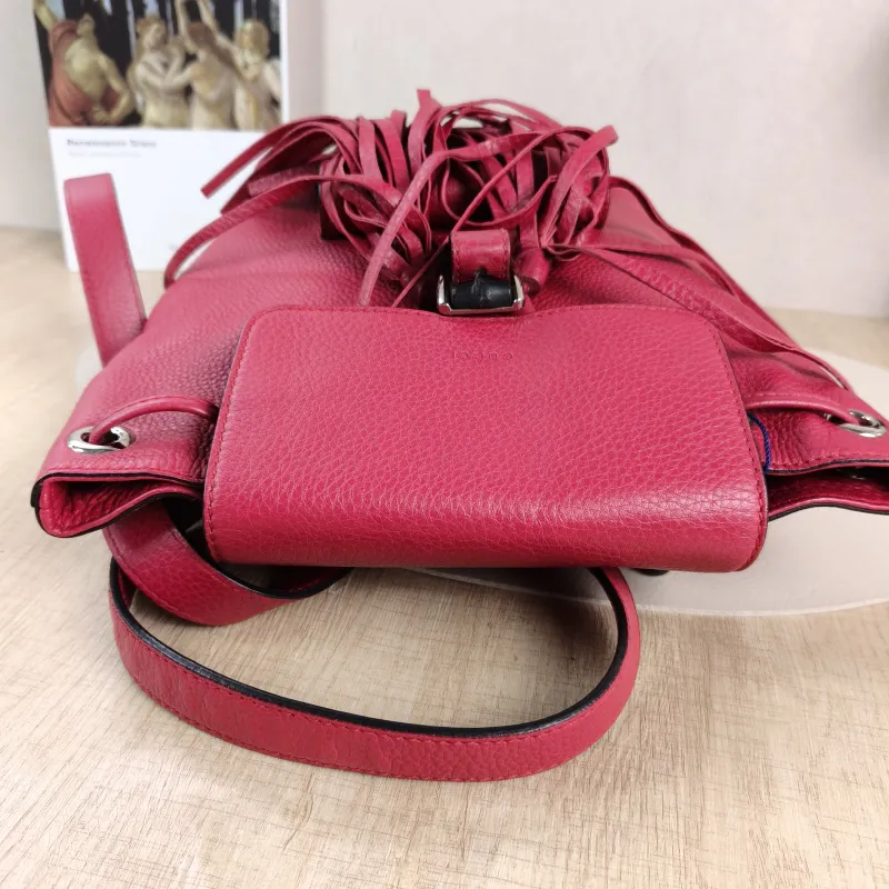 GUCCI Backpack Backpack Red Calfskin 24 × 9.5 × 25 cm — detail view 11 of 14
