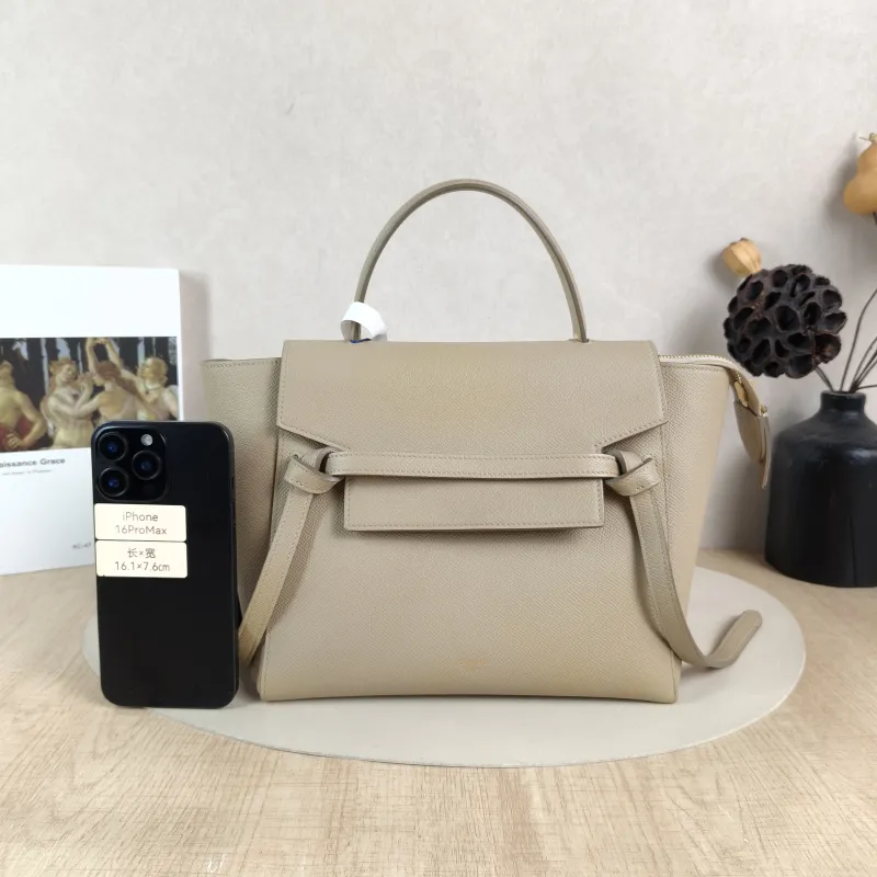 CELINE Shoulder Bag Belt Micro Calfskin Medium 24 × 13 × 20 cm — cover view 2 of 5