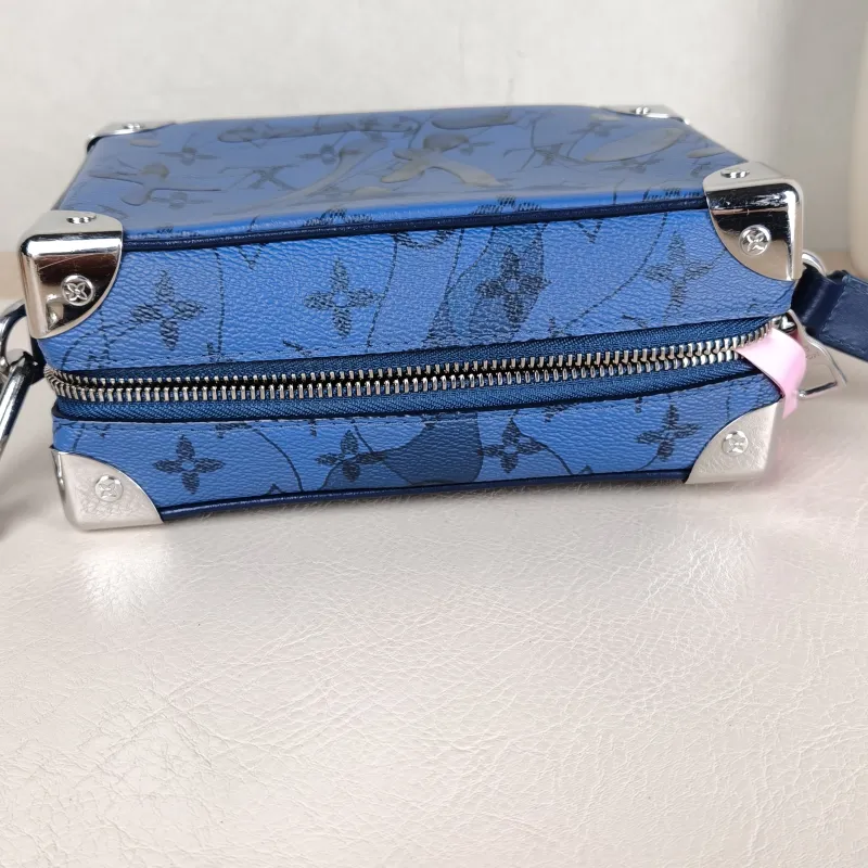 Louis Vuitton Crossbody Bag SOFT TRUNK Box Navy PVC Mini 18.5 × 8 × 13 cm — detail view 10 of 11