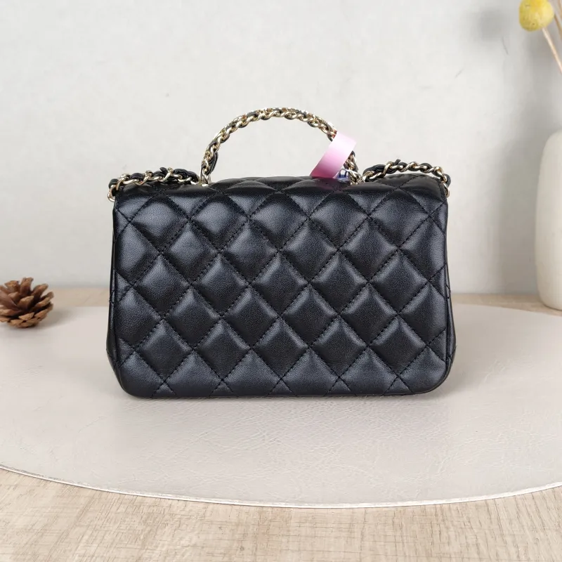 Chanel Crossbody Bag mini Black SL ambskin mini 18 × 7 × 12 cm — cover view 3 of 6