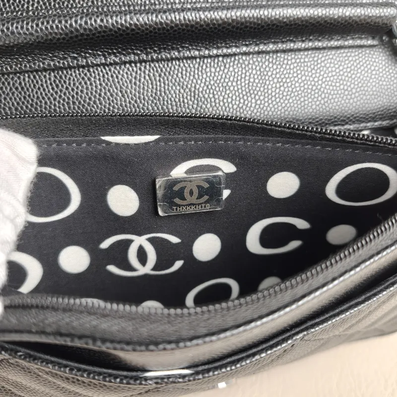 Chanel Crossbody Bag cf woc Black Calfskin One Size 19.2 × 3.5 × 12.3 cm — detail view 3 of 13