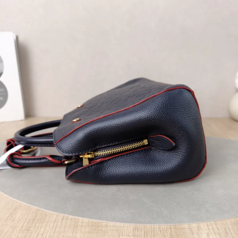 Louis Vuitton Top Handle Bag Montaigne Blue Calfskin 25 × 10 × 20 cm — detail view 5 of 12