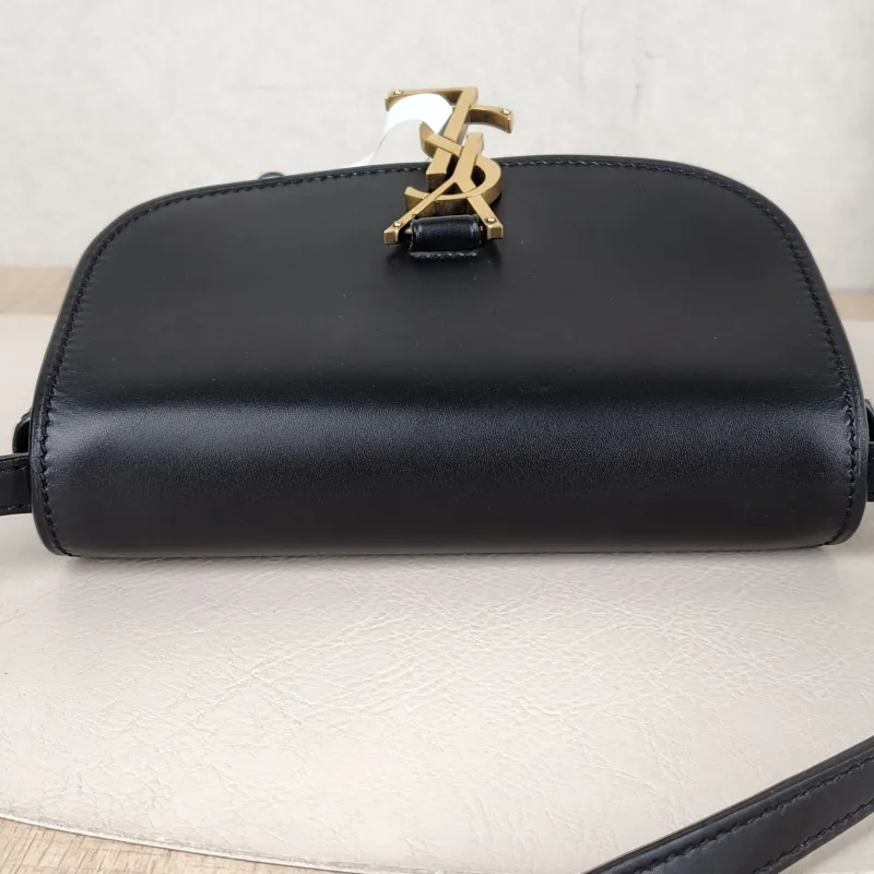 SAINT LAURENT Shoulder Bag Kaia Black Calfskin 16 × 5.5 × 15.5 cm — detail view 10 of 10