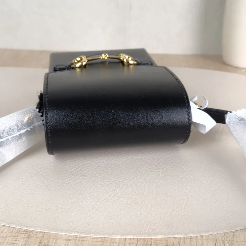 GUCCI Crossbody Bag Horsebit 1955Collection Mini Black Calfskinmini11.5 × 4 × 17 cm — detail view 5 of 10