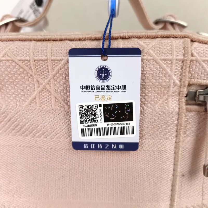 DIOR Top Handle Bag Travel Vanity Cosmetic Bag Pink Canvas Medium24.5 × 13.5 × 17 cm — detail view 4 of 12