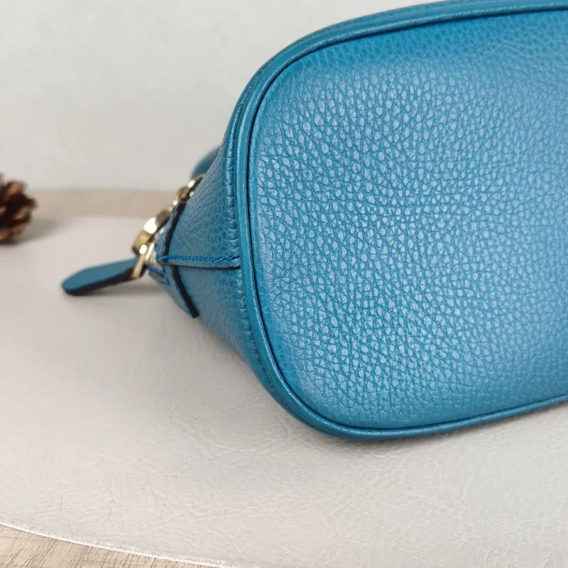 GUCCI Crossbody Bag Crossbody Bag Blue Calfskin One Size24 × 12 × 18 cm — detail view 1 of 13
