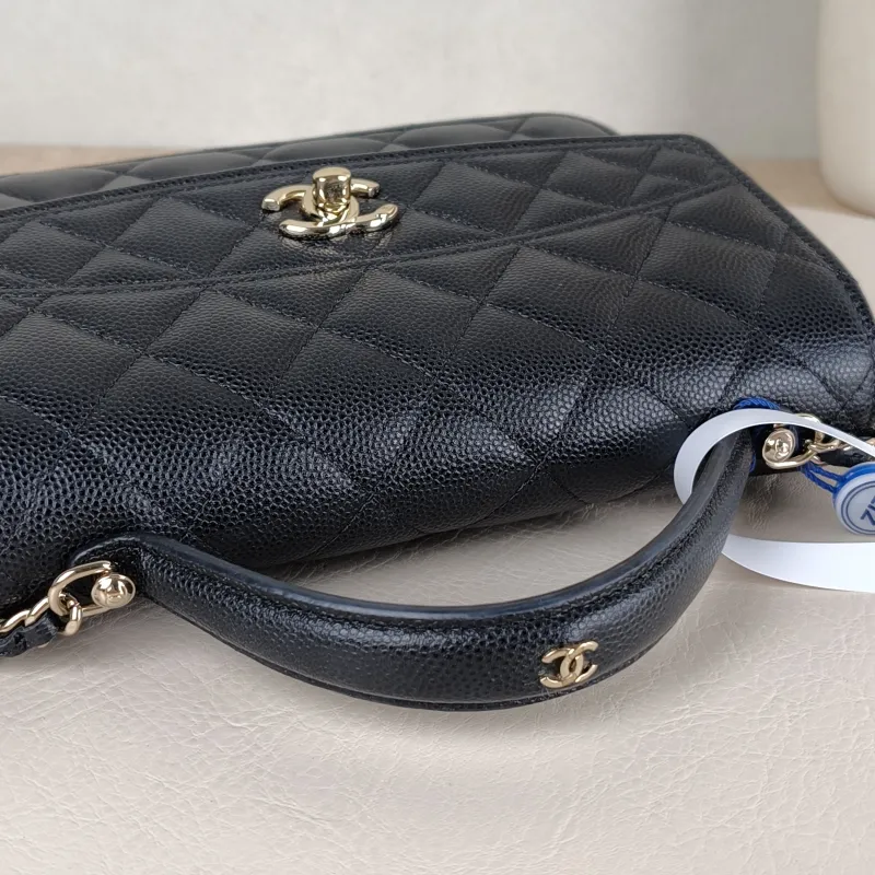 Chanel Backpack Backpack Black Grained Calfskin One Size 18.2 × 4 × 14 cm — detail view 7 of 13