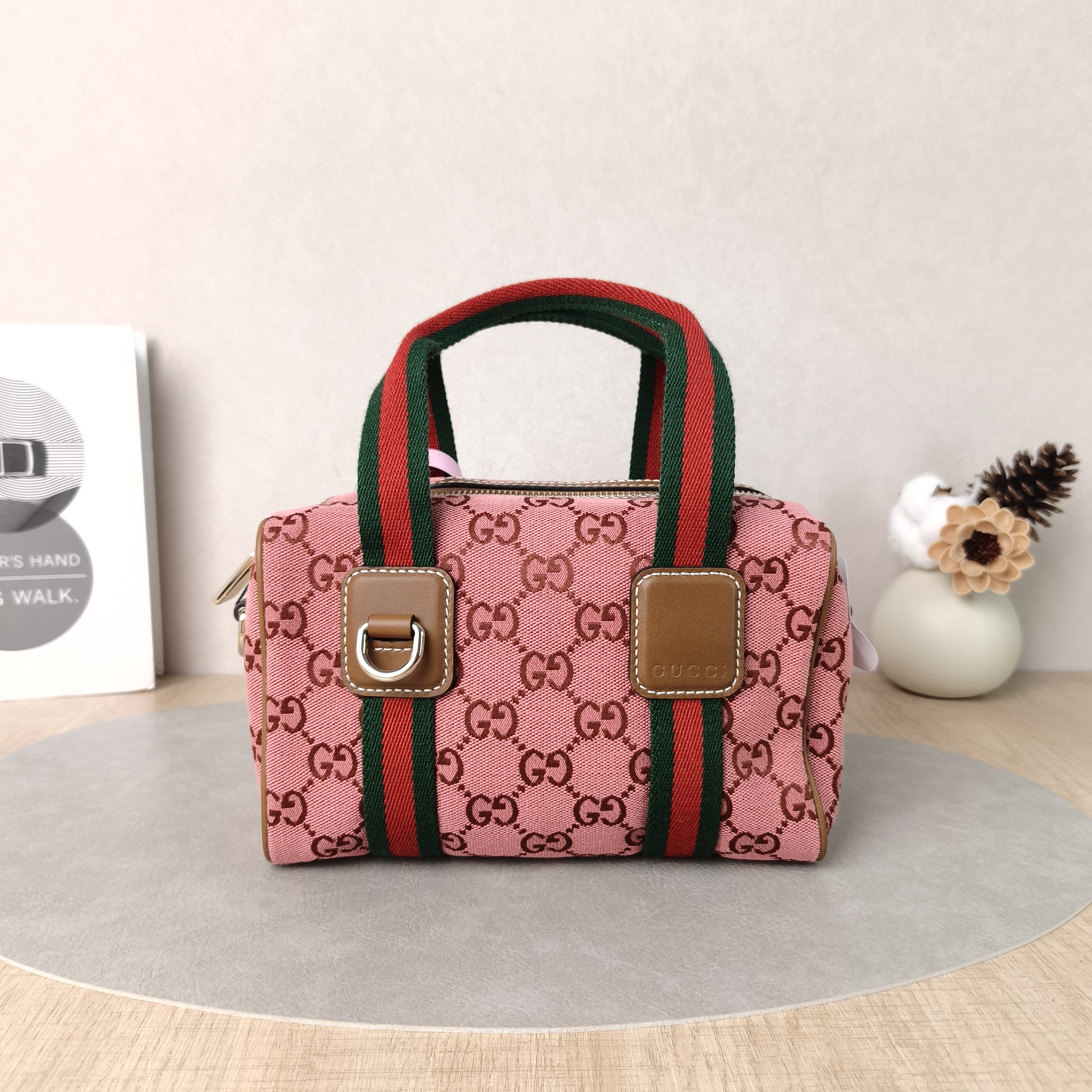GUCCI Crossbody Bag GG Collection Pink Canvasmini20 × 13 × 13 cm