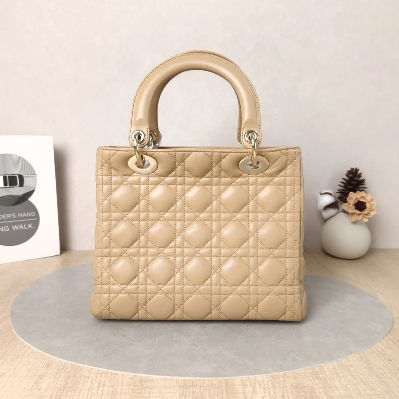 DIOR Top Handle Bag Lady Lady Dior Bag Lambskin Medium24 × 12 × 21 cm — cover view 3 of 5