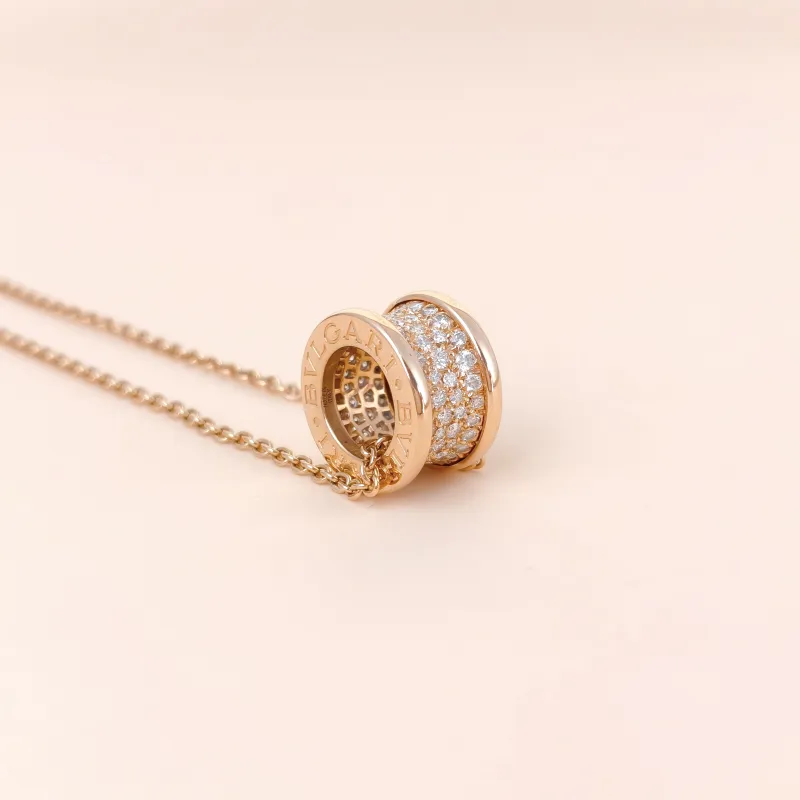 Bvlgari Necklace B.zero1 Rose Gold 18KR ose Gold Diamond One Size 48cm — cover view 8 of 9