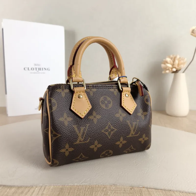 Louis Vuitton Crossbody Bag Speedy Nano Shoulder Strap PVC nano 16 × 7.5 × 10 cm — cover view 3 of 6