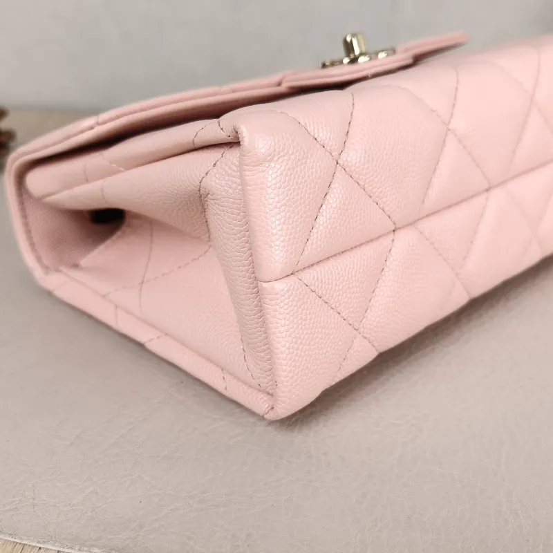 Chanel Crossbody Bag Top Handle Crossbody Bag Box Pink Calfskin One Size 19 × 8 × 12 cm — detail view 1 of 11