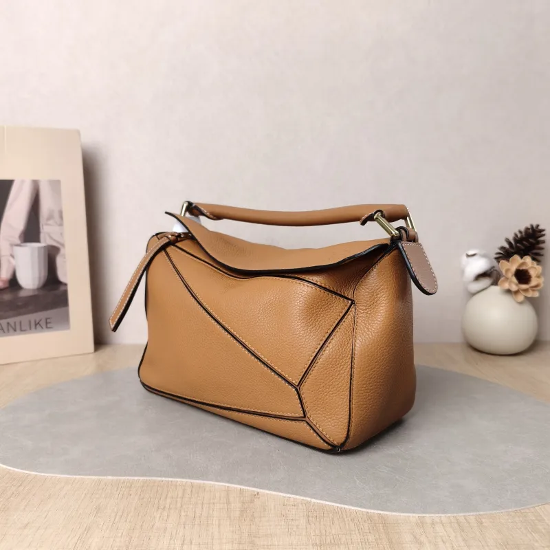 LOEWE Crossbody Bag Puzzle Caramel CC alfskin Small 24 × 10.5 × 16.5 cm — cover view 2 of 6