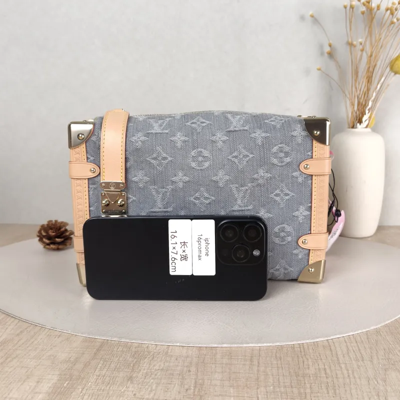 Louis Vuitton Crossbody Bag Side Trunk Box Grey Medium 23.5 × 8.5 × 16 cm — cover view 4 of 5