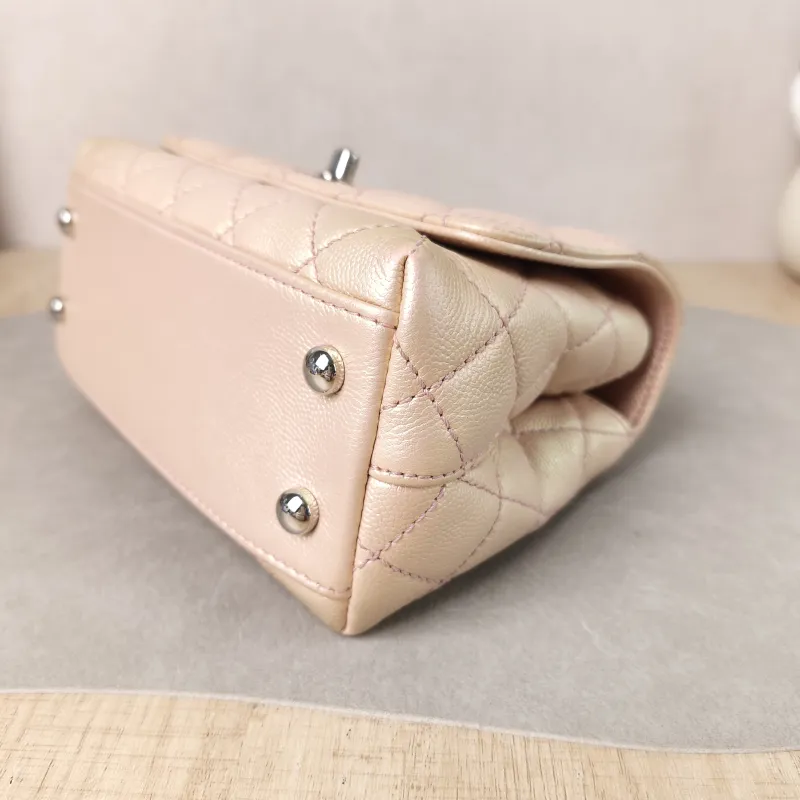 Chanel Crossbody Bag Coco Handle​ Grained Calfskin Mini 19 × 9 × 13 cm — detail view 12 of 12