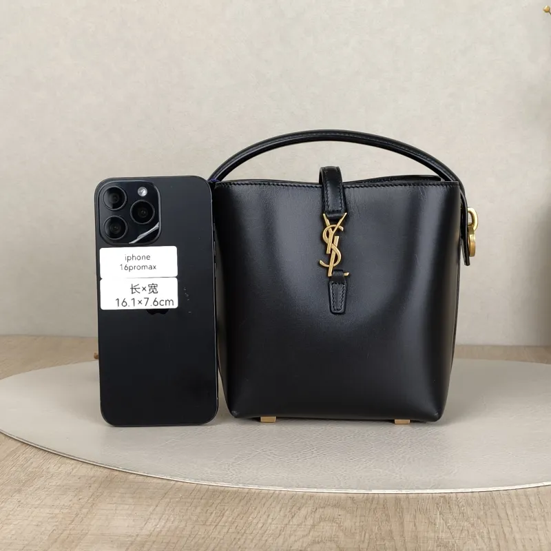 SAINT LAURENT Shoulder Bag LE 37 Black Calfskinmini13 × 6 × 15 cm — cover view 2 of 5