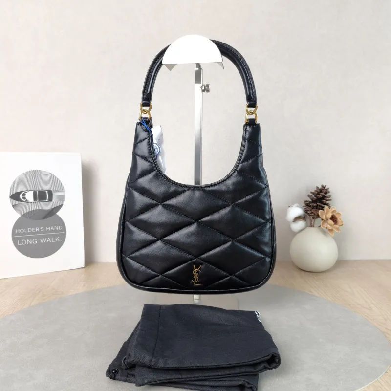 SAINT LAURENT Shoulder Bag Black Lambskin One Size 20 × 3 × 21 cm — cover view 6 of 6