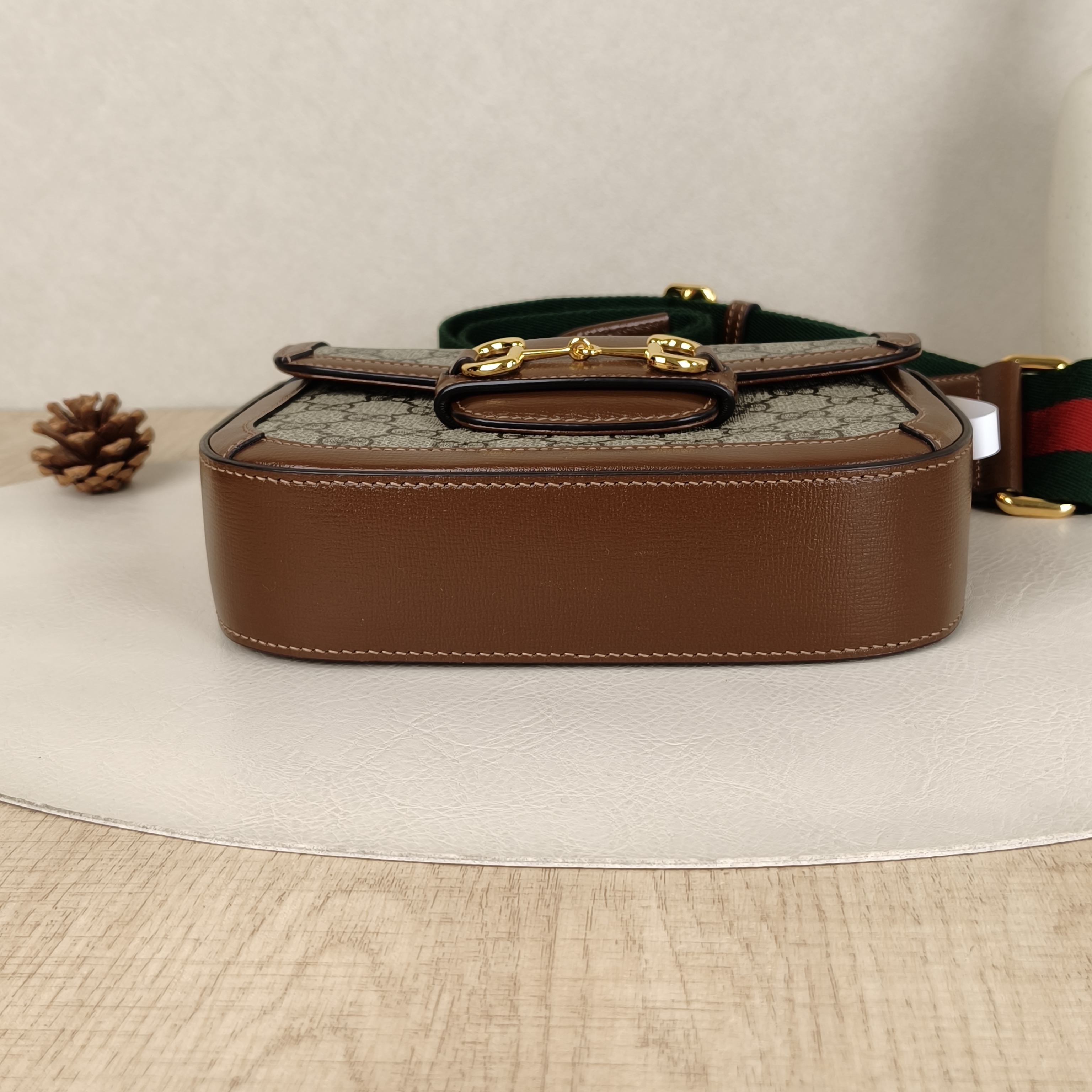 GUCCI Crossbody Bag Horsebit 1955 Horsebit Small Monogram PVC Small20.5 × 5 × 14.5 cm — cover view 8 of 9