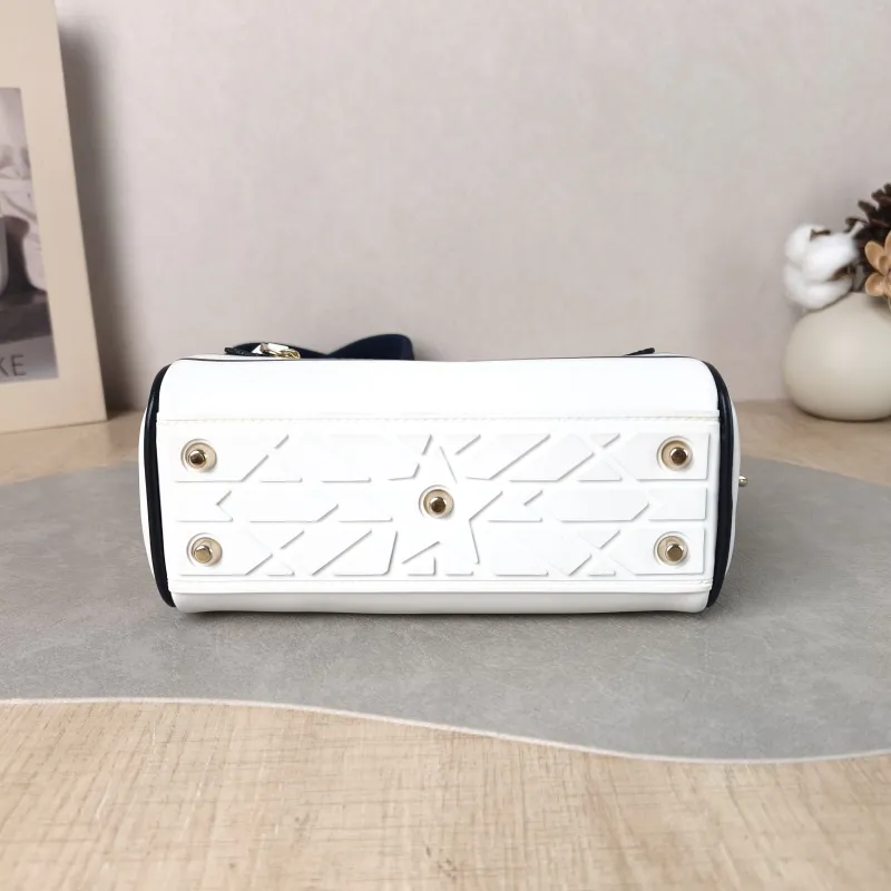 DIOR Crossbody Bag Vibe Bowling White CC alfskin Mini 17.5 × 8 × 10.5 cm — cover view 3 of 5