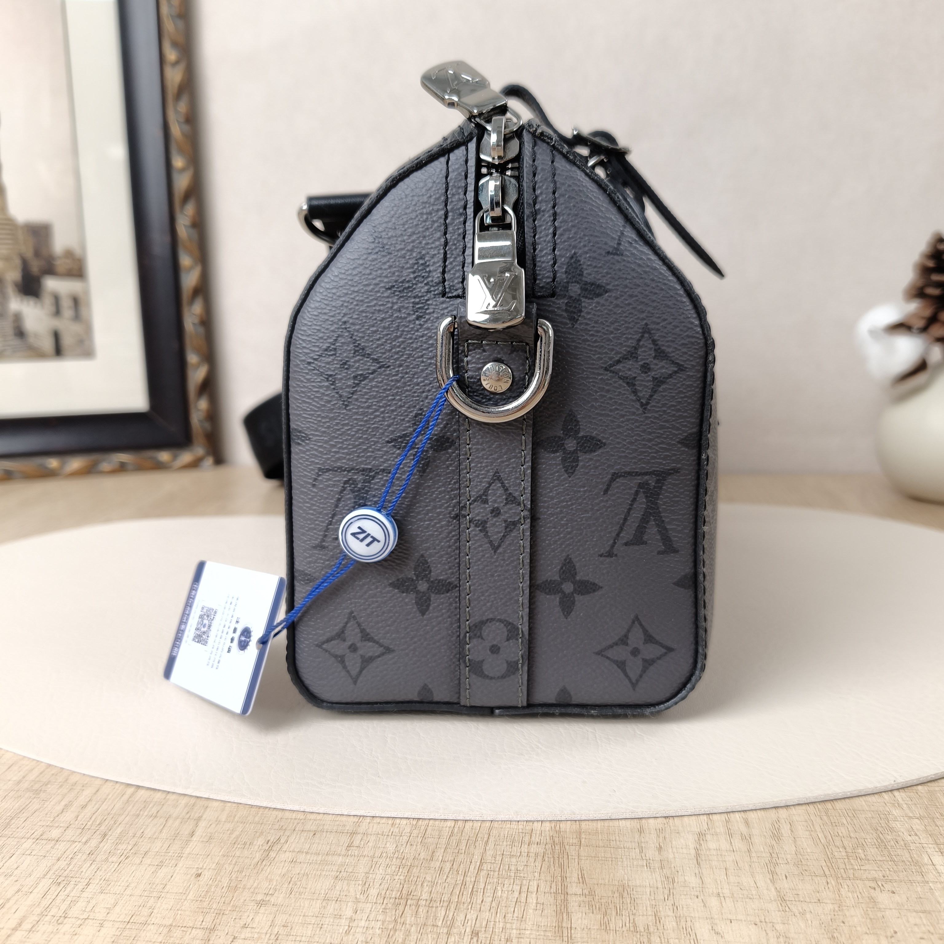 Louis Vuitton Crossbody Bag City Keepall Black PVC Medium27 × 13 × 17 cm — cover view 7 of 12