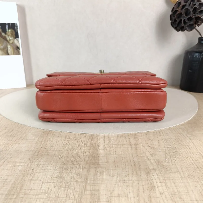 Chanel Crossbody Bag Trendy CC Red Lambskin Small 25 × 12 × 17 cm 23 — cover view 2 of 5