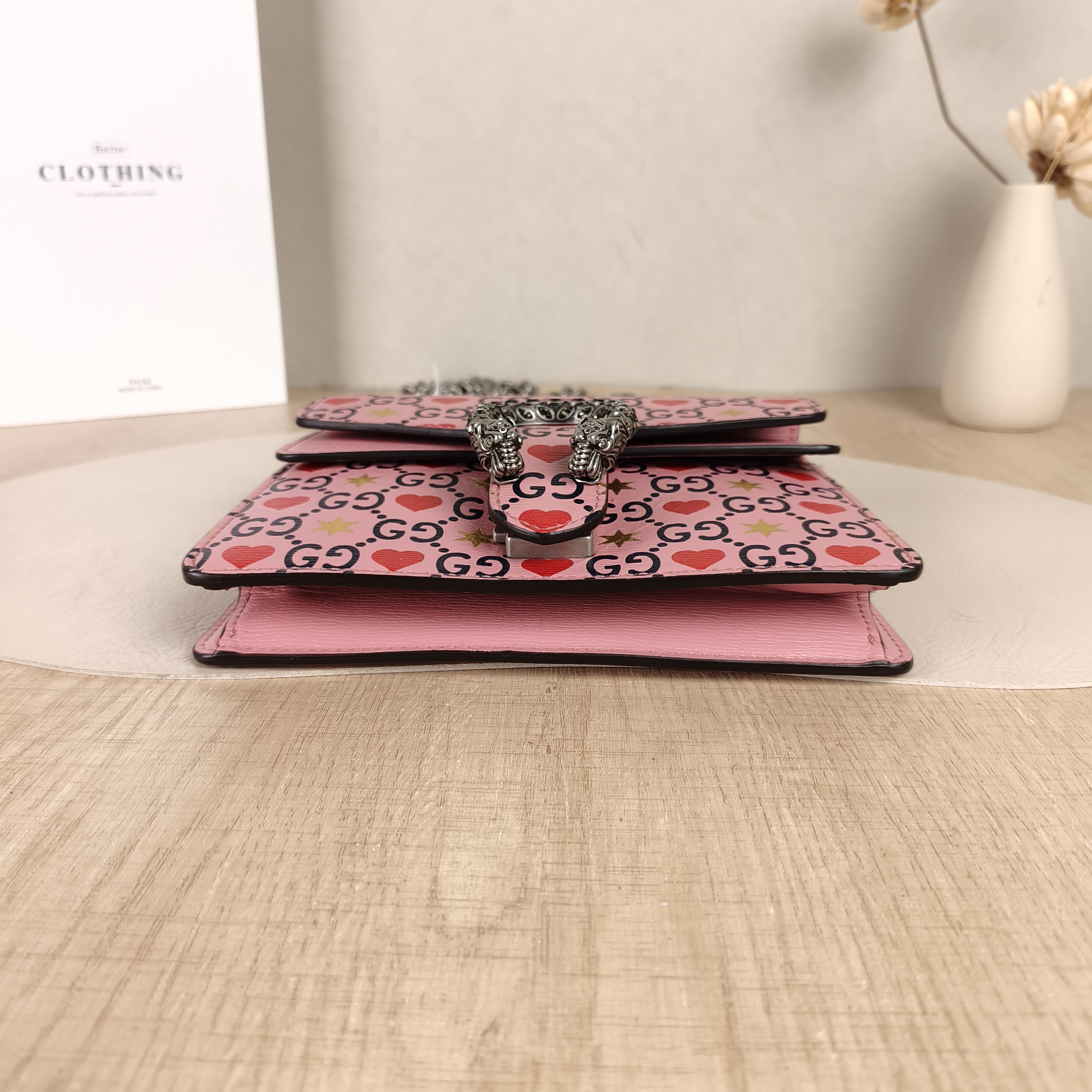 GUCCI Crossbody Bag Dionysus Pink Calfskinmini20 × 5 × 15.5 cm — cover view 4 of 5