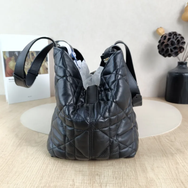 DIOR Top Handle Bag TOUJOURS Black Calfskin Medium28.5 × 17 × 21.5 cm — detail view 7 of 13