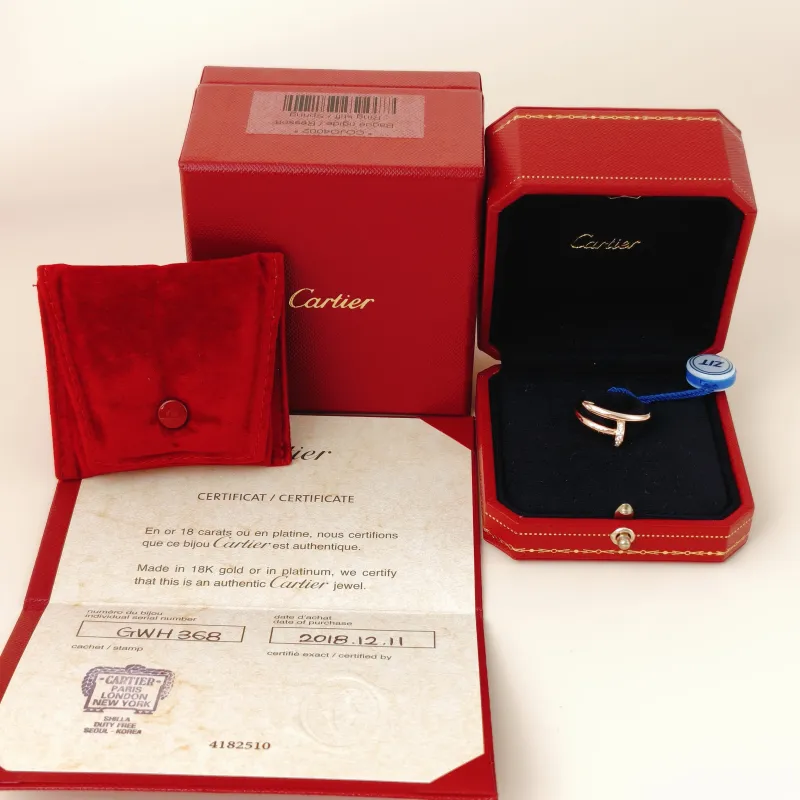 CARTIER Ring Juste un Clou Ring Rose Gold 18KR ose Gold Edition 52 — cover view 3 of 9