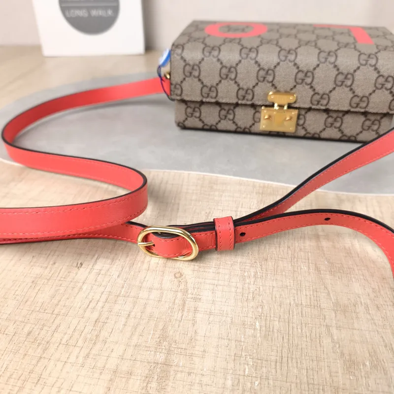 GUCCI Crossbody Bag LOVE Box Camera Bag Monogram PVC One Size 18 × 7 × 11 cm — detail view 8 of 12
