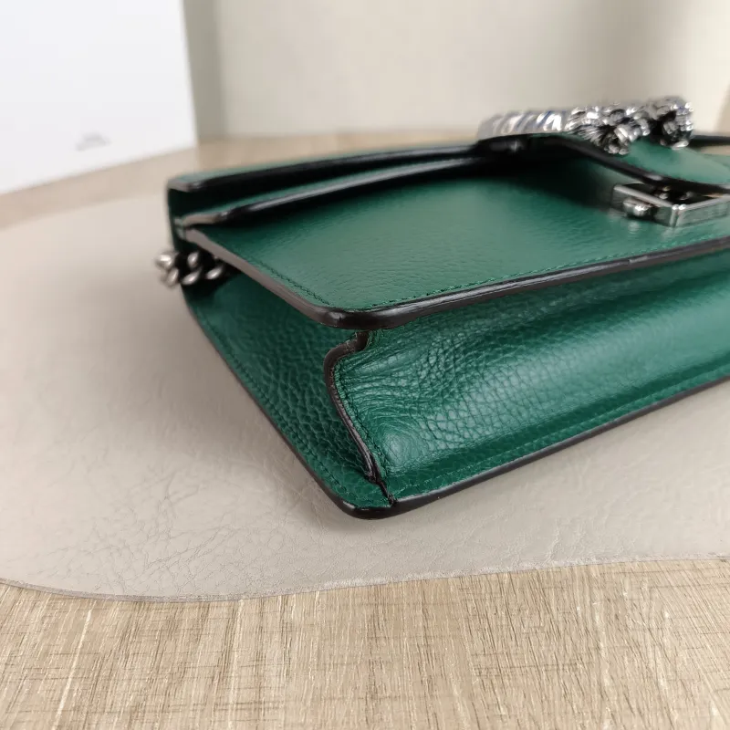 GUCCI Shoulder Bag Dionysus Green Calfskin Small 25 × 7 × 13.5 cm — detail view 2 of 11