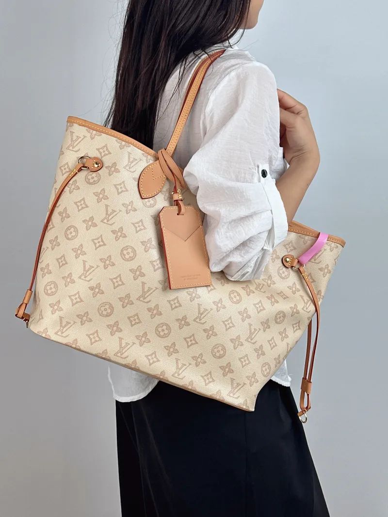 Louis Vuitton Shoulder Bag Neverfull PVC Medium 31 × 14 × 28 cm — on-model view 2 of 2